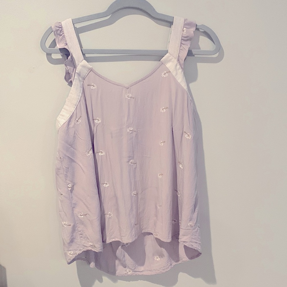 Doe & Rae Dandelion Embroidered Top